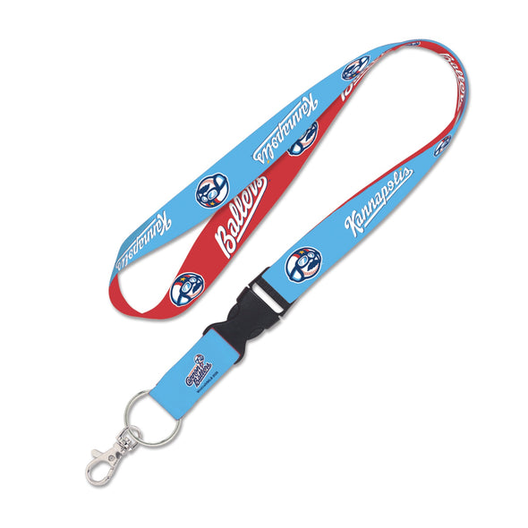 Red/Light Blue Cannon Ballers Lanyard
