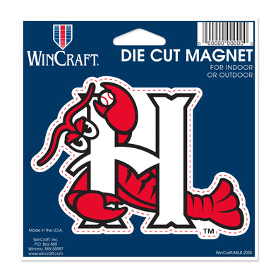 Hickory Crawdads 4.5" x6" Die-Cut Magnet