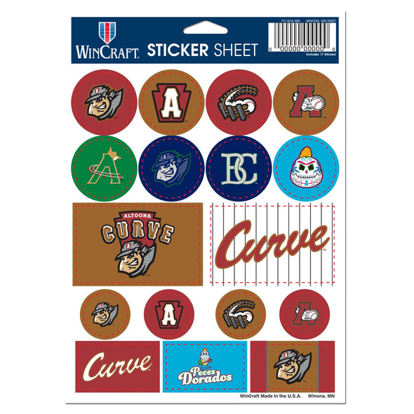 Altoona Curve '25 5"x7" Sticker Sheet