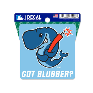 Eugene Emeralds Exploding Whales WinCraft 'Got Blubber?' Decal