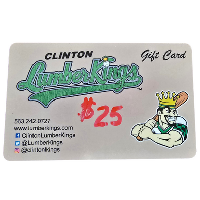 Clinton LumberKings $25 Gift Card