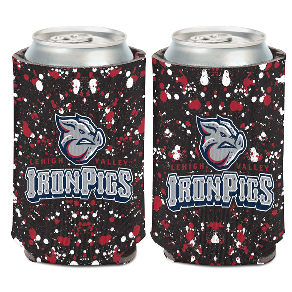 Lehigh Valley IronPigs Paint Splatter Can Cooler