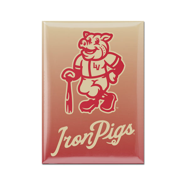 Lehigh Valley IronPigs Fauxback Magnet 1