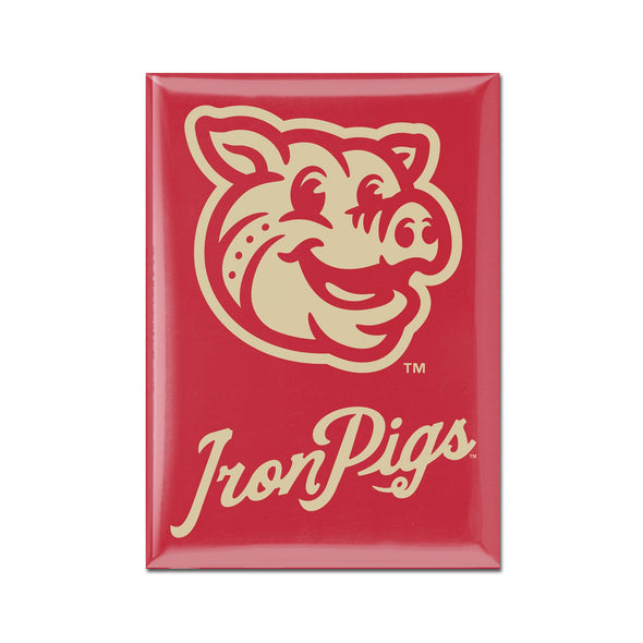 Lehigh Valley IronPigs Fauxback Magnet 2