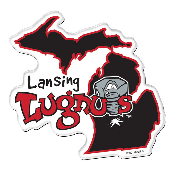 Lansing Lugnuts Precision-Cut Michigan Magnet