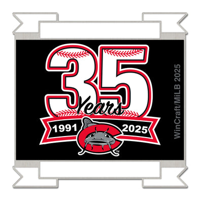 Carolina Mudcats 35th Anniversary Pin