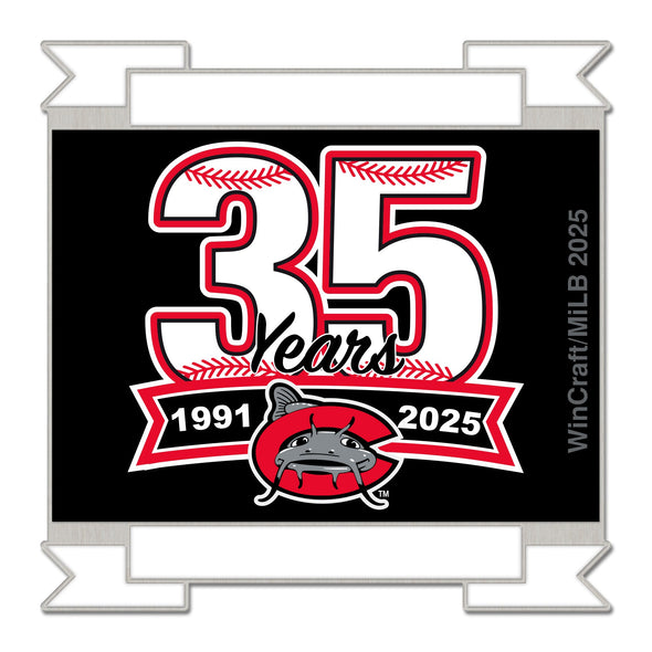Carolina Mudcats 35th Anniversary Pin