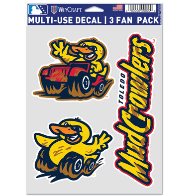 Toledo Mud Crawlers 3-Pack Decals