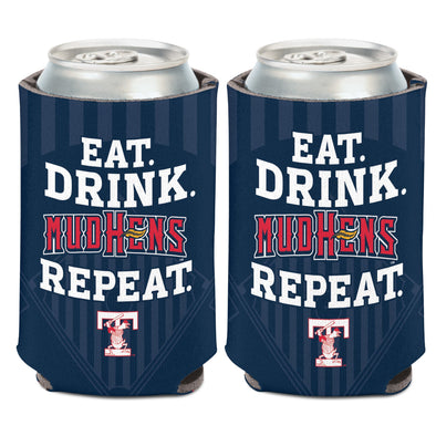 Toledo Mud Hens Eat, Drink, Repeat Coozie