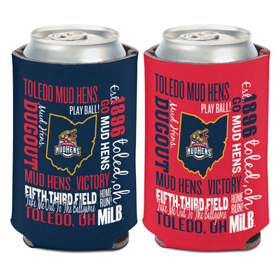 Toledo Mud Hens Words Coozie