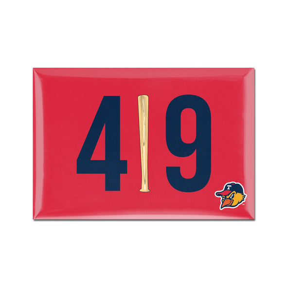 Toledo Mud Hens 419 Bat Magnet