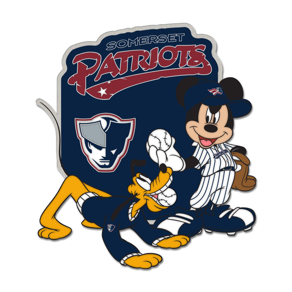 Somerset Patriots Disney Mickey & Pluto Fetch Pin