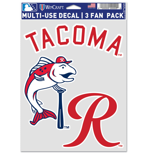 Tacoma Rainiers Multi Use Decal 3-pack