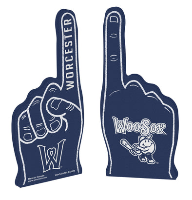 Worcester Red Sox Navy 19" 2-sided Foam Finger
