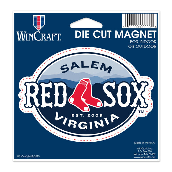 Salem Red Sox Die Cut Magnet