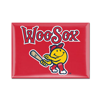 Worcester Red Sox Red Primary Fridge Magnet