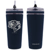 Gwinnett Stripers Solid Navy Engraved 26 Oz Flex Bottle