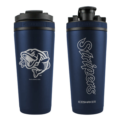 Gwinnett Stripers Wincraft 26 OZ Navy Engraved Shaker Bottle