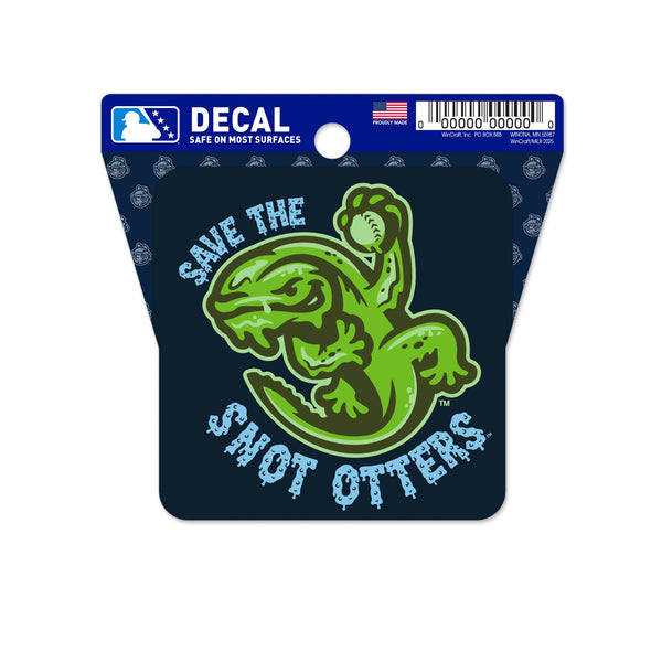 The Asheville Tourists Save the Snot Otters Decal