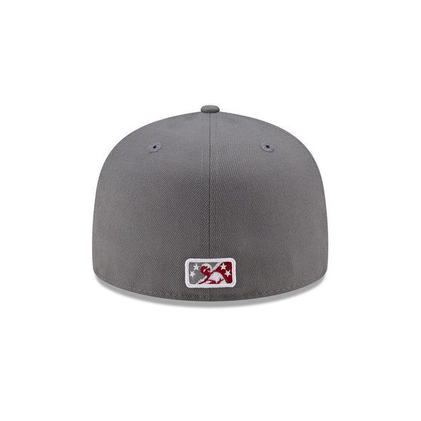 Nashville Sounds New Era 5950 Storm Grey Cardinal N Logo Hat