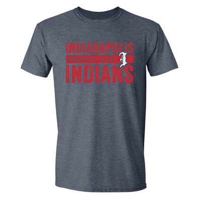 Indianapolis Indians Adult Navy Club Economy Tee