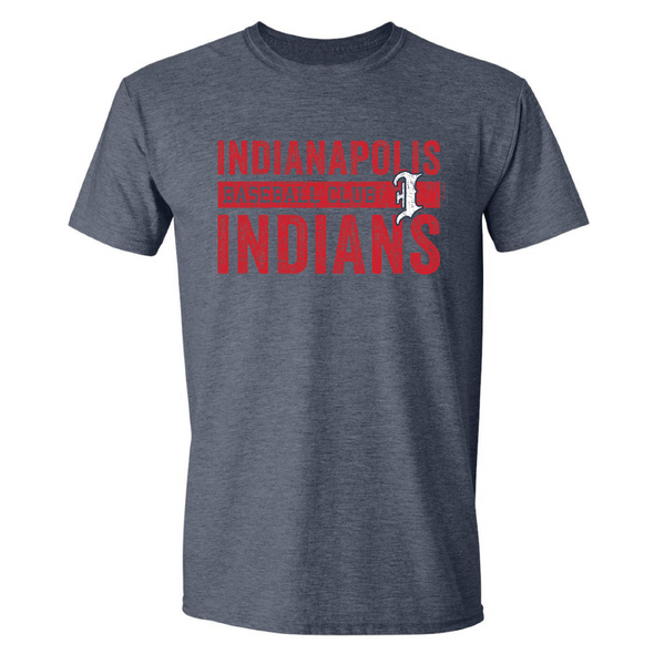 Indianapolis Indians Adult Navy Club Economy Tee