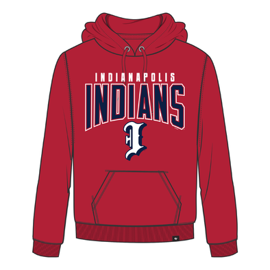 Indianapolis Indians '47 Adult Red Team Arch Hood