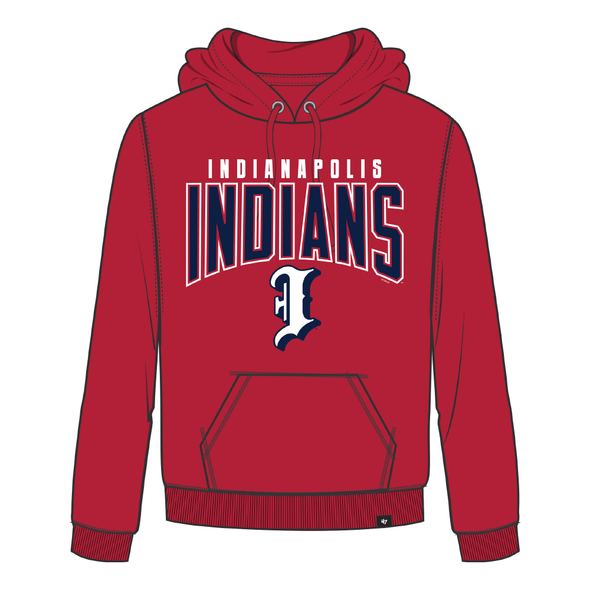 Indianapolis Indians '47 Adult Red Team Arch Hood