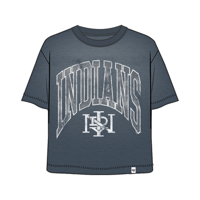 Indianapolis Indians '47 Women's Navy Mindi Heavy Slub Crop Top Tee
