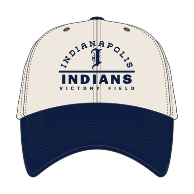 Indianapolis Indians '47 Adult Natural/Navy Road Windham Clean Up Adjustable Cap