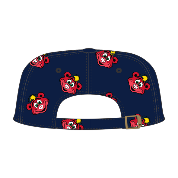 Indianapolis Indians '47 Youth Navy Printfetti Clean Up Adjustable Cap
