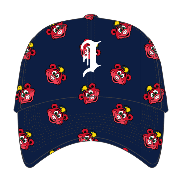 Indianapolis Indians '47 Youth Navy Printfetti Clean Up Adjustable Cap
