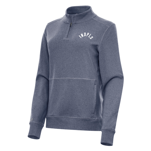 Indianapolis Indians Women's Navy Road Crush 1/4 Zip Jacket
