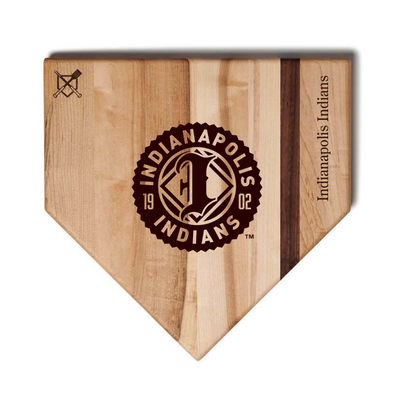 Indianapolis Indians Baseball BBQ 12" x 12" Primary Logo Cutting Board