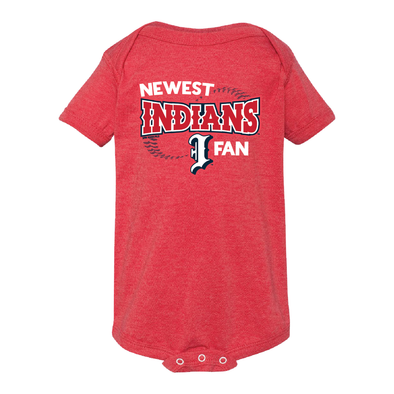 Indianapolis Indians Infant Red Moseby Onesie Bodysuit
