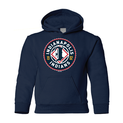 Indianapolis Indians Toddler Navy Primary Logo Hoodie