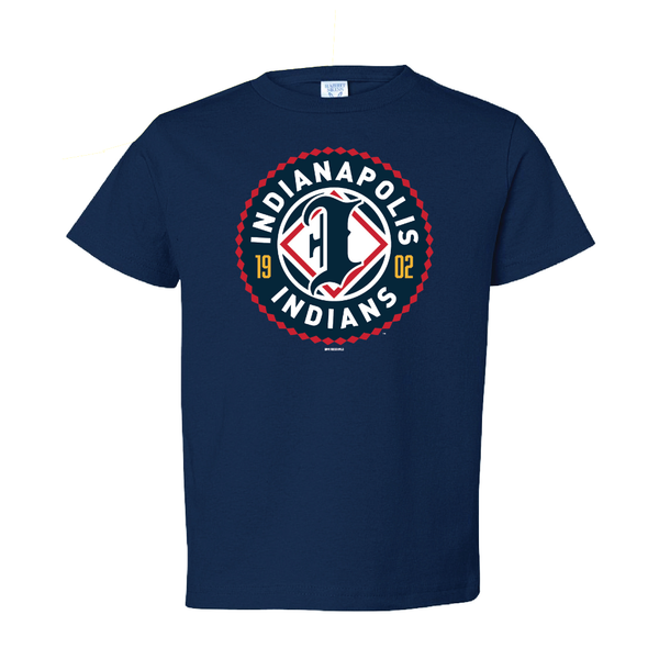 Indianapolis Indians Toddler Navy Primary Logo Tee