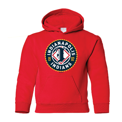 Indianapolis Indians Toddler Red Primary Logo Hoodie