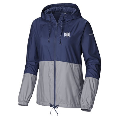 Indianapolis Indians Women's Columbia Navy Home Cap Flash Forward Windbreaker Jacket