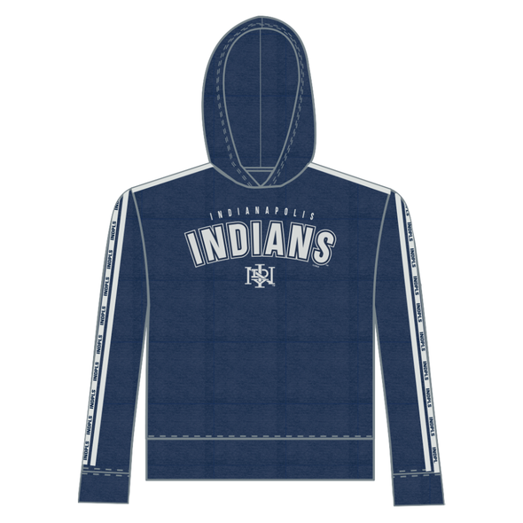 Indianapolis Indians Women's Concepts Sport Navy Birch Pullover Hoodie