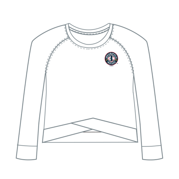 Indianapolis Indians Women's Concepts Sport White Palisade Longsleeve Top
