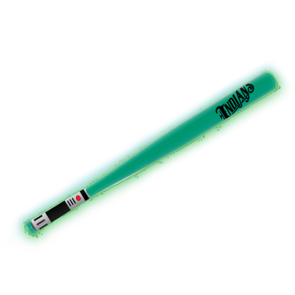 Indianapolis Indians 18" Glow-in-the-Dark Green Light Saber Mini Baseball Bat
