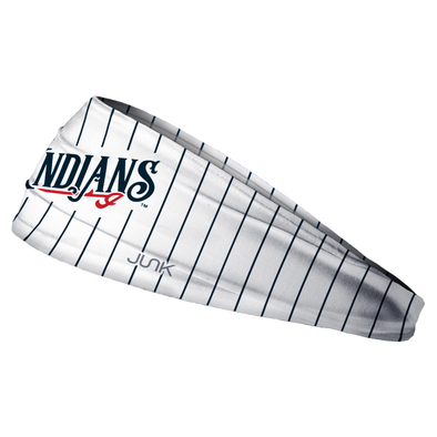 Indianapolis Indians White Pinstripe Wordmark JUNK Headband