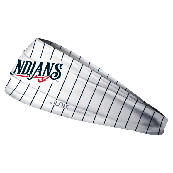 Indianapolis Indians White Pinstripe Wordmark JUNK Headband