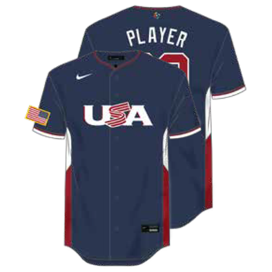 Team USA Adult 2026 NIKE Paul Skenes World Baseball Classic Navy Road Replica Jersey