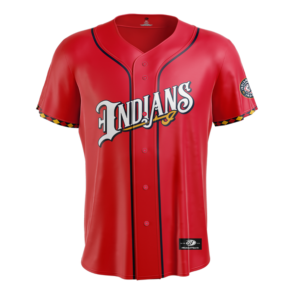 Indianapolis Indians Adult Customizable Red Alternate Replica Jersey