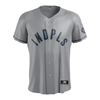 Indianapolis Indians Adult Customizable Road Grey Authentic Jersey