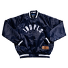 Indianapolis Indians Adult Official League Navy OG Satin Bomber Jacket