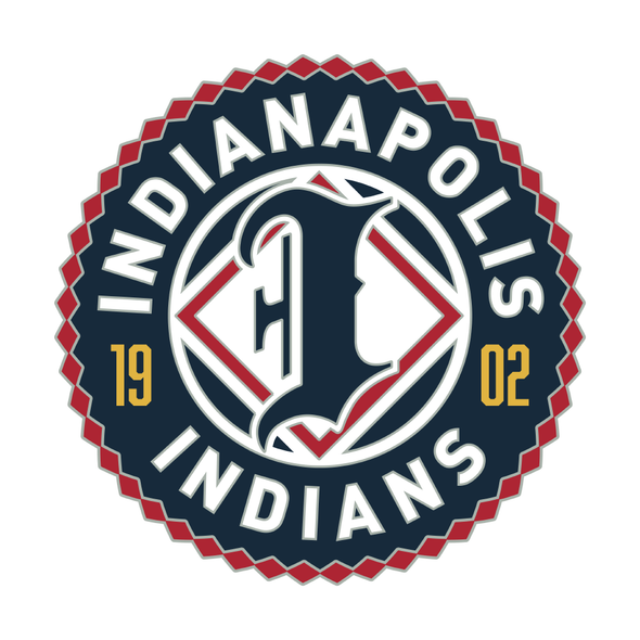 Indianapolis Indians Primary Roundel Logo Lapel Pin