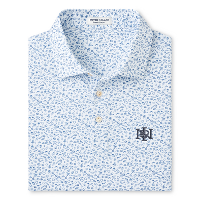 Indianapolis Indians Adult Peter Millar White Batter Up Performance Jersey Polo